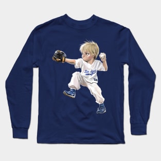 Baseboll boy Long Sleeve T-Shirt